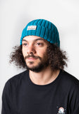 Teal Merino Wool Beanie