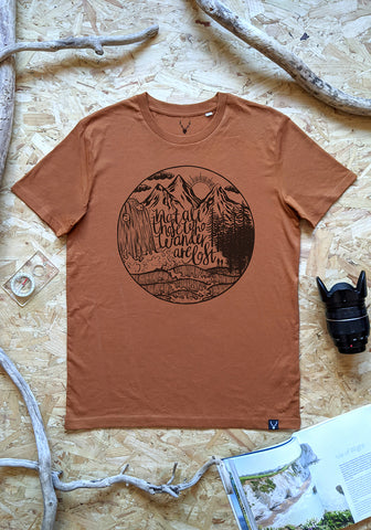 Wanderlust T-shirt - Burnt Orange