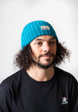 Teal Merino Wool Beanie