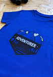 World's Next Adventurer T-shirt Blue