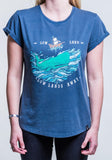 Lowland Ladies Tee - Navy