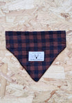 Ethical Dog Bandana - Sienna + Navy Gingham