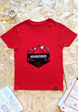 World's Next Adventurer T-shirt - Red