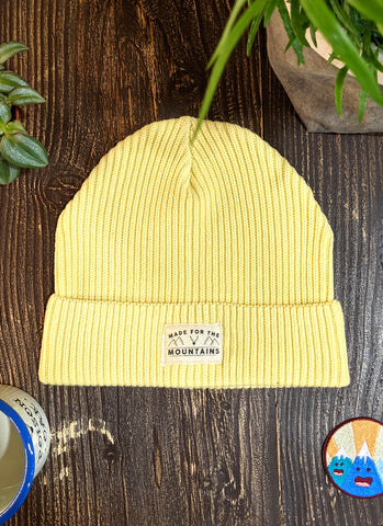 Made for the Mountains Beanie - Pale Lemon